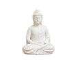 White Buddha Idol Meditation Statue – Peaceful Gautam Buddha Murti for Home Decor, Living Room & Office | Polyresin Zen Buddha for Pooja Room, Vastu & Spiritual Gift Decoration