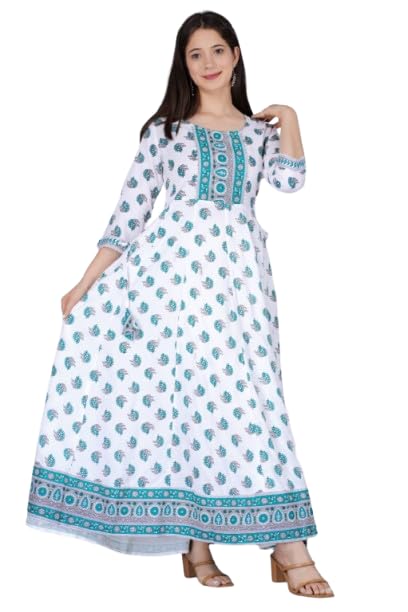 Women Printed Viscose Rayon Anarkali Kurti