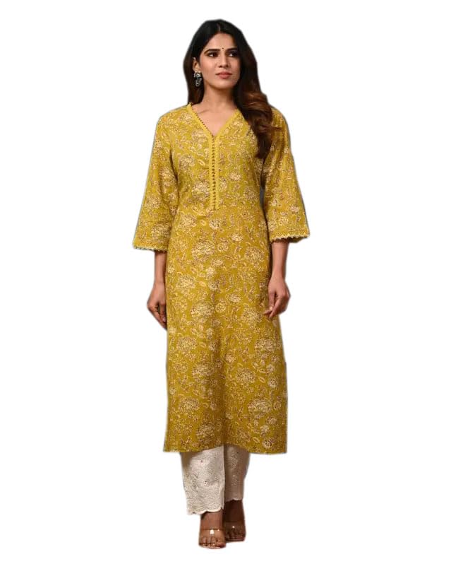 Anarkali Kurti for Womens Printed Rayon Long Gown Kurta Dress Casual Wear