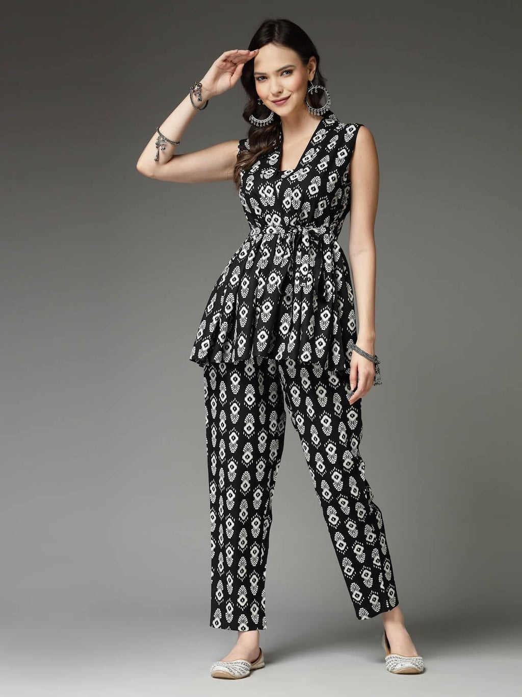 Women's Printed Rayon Kurti Pant set