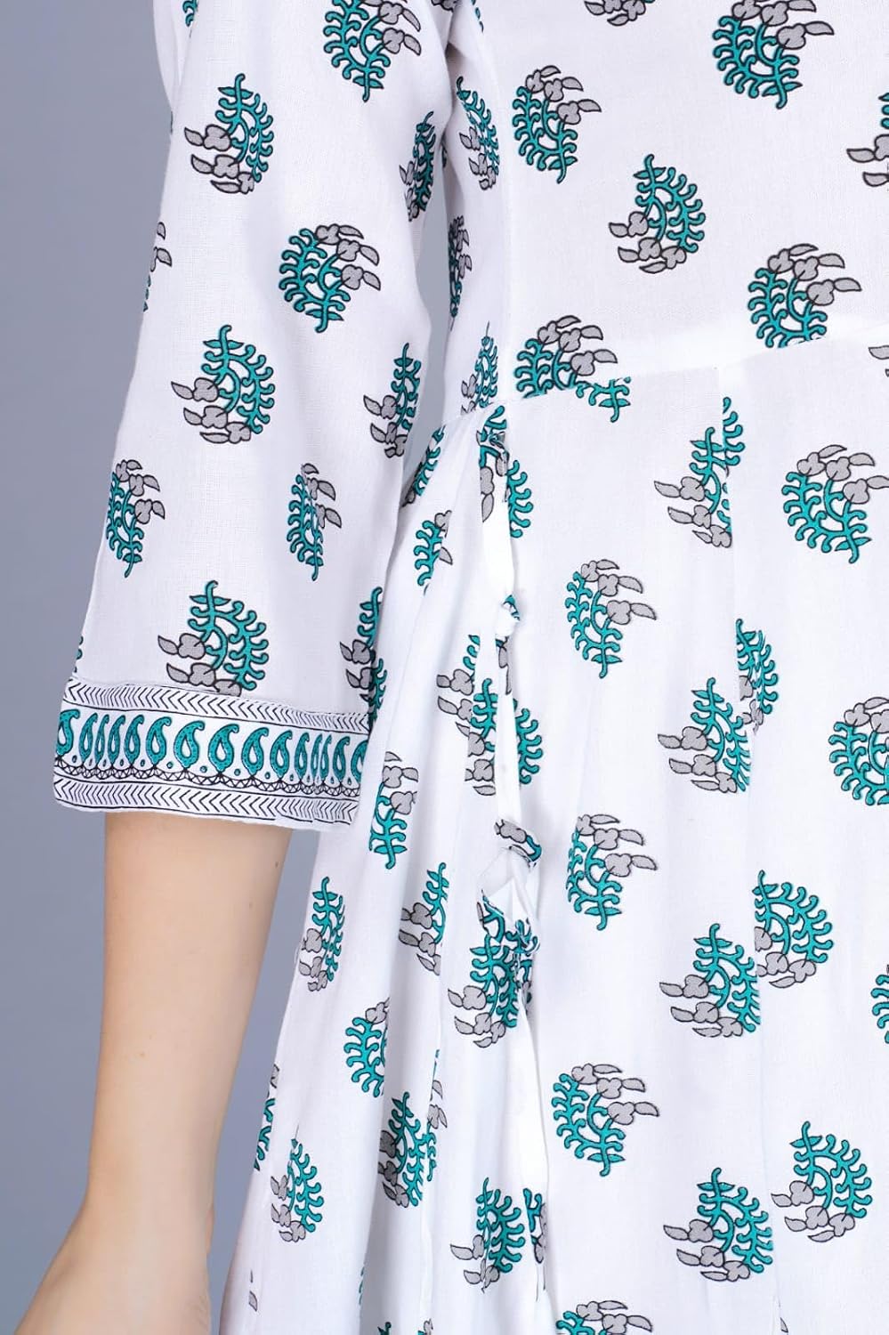 Women Printed Viscose Rayon Anarkali Kurti