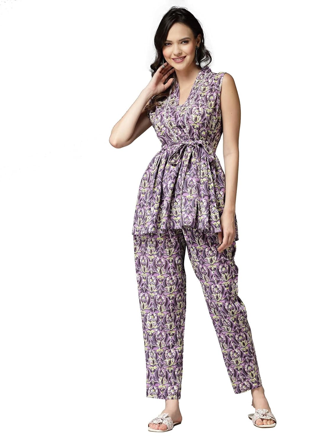 Women's Printed Rayon Kurti Pant set