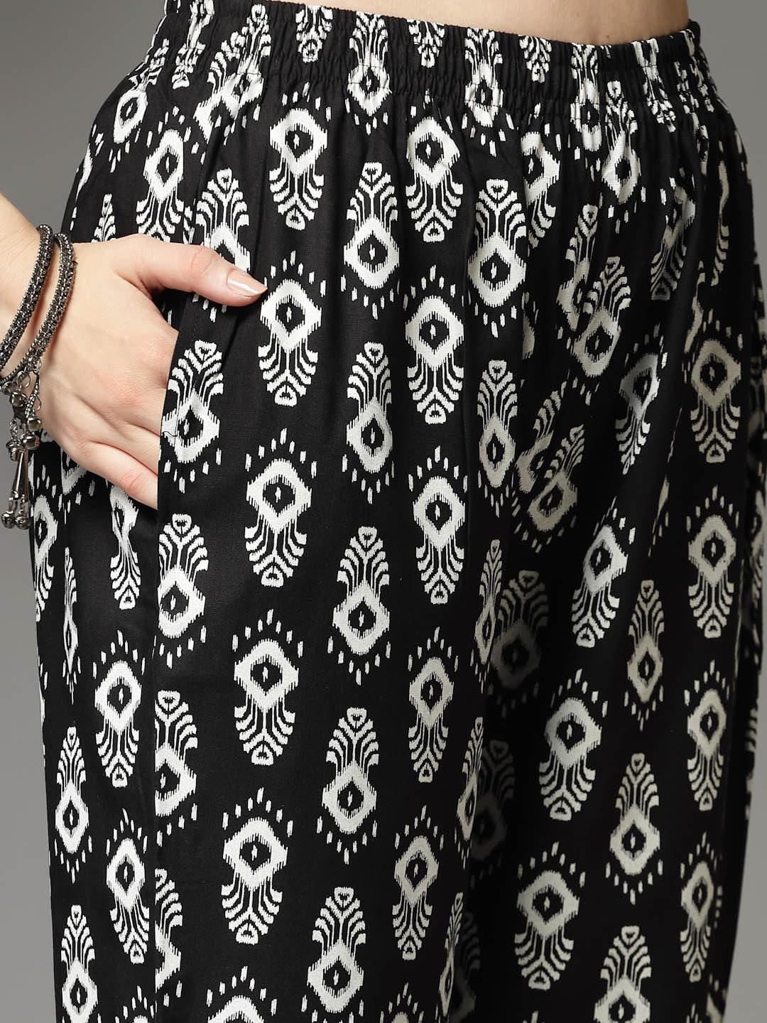 Women's Printed Rayon Kurti Pant set