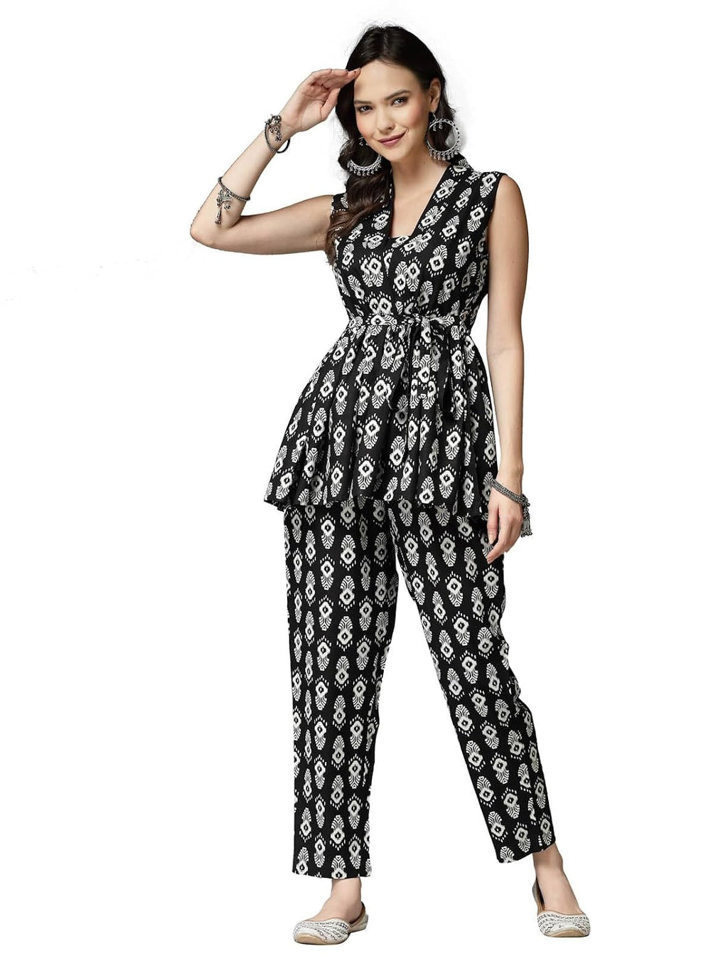 Women's Printed Rayon Kurti Pant set